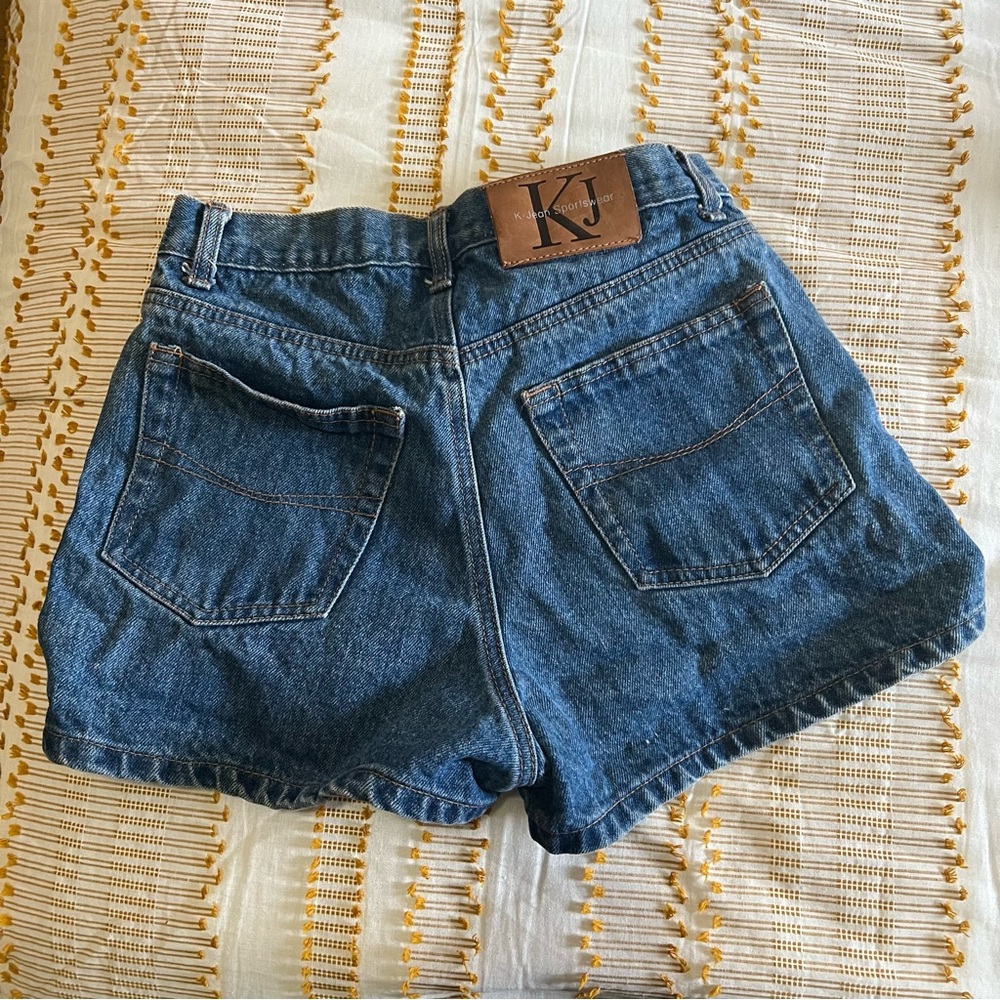 K-Jean & Company Classic Blue Denim Women's Jean Shorts Y2K Size: 7 EUC - Picture 2 of 6